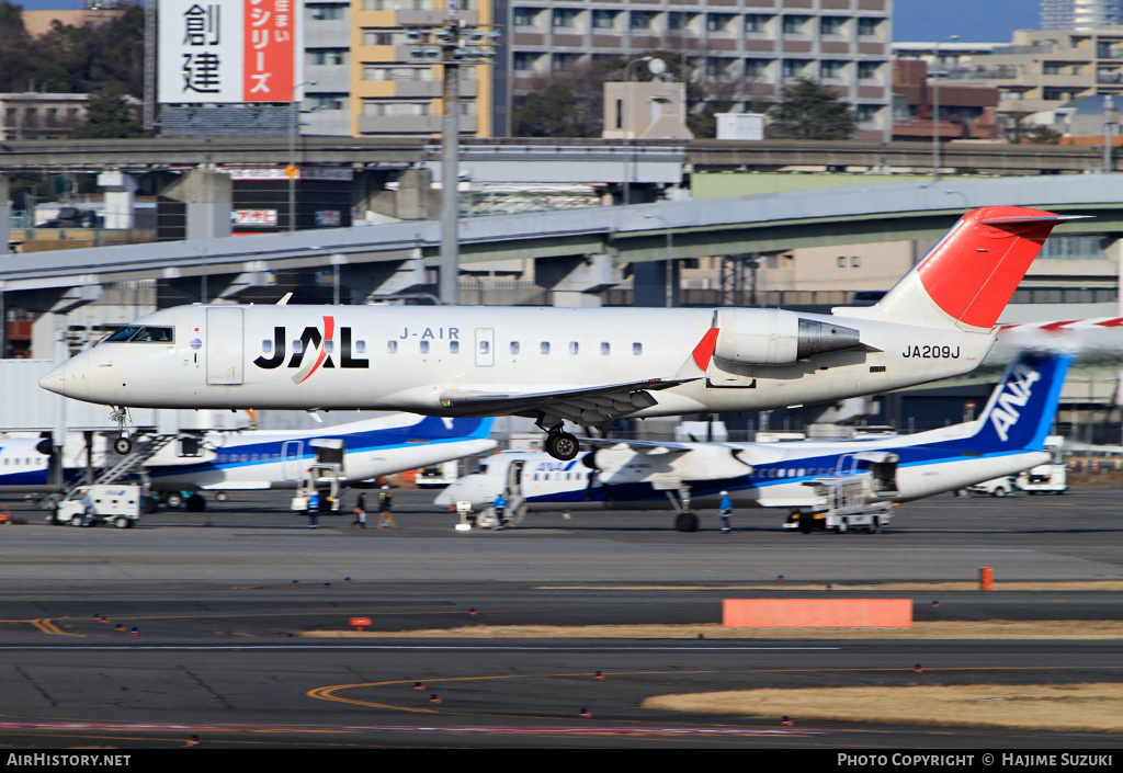 Aircraft Photo of JA209J | Bombardier CRJ-200ER (CL-600-2B19) | Japan Airlines - JAL | AirHistory.net #441351