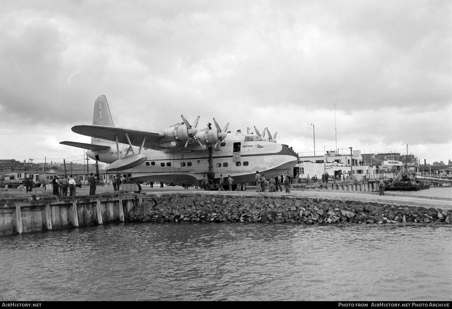 Aircraft Photo of ZK-AMN | Short S.45 Solent 4 | TEAL - Tasman Empire Airways | AirHistory.net #441410