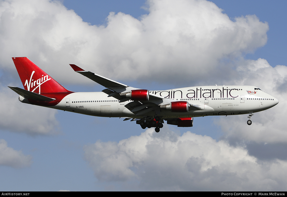 Aircraft Photo of G-VBIG | Boeing 747-4Q8 | Virgin Atlantic Airways | AirHistory.net #441425
