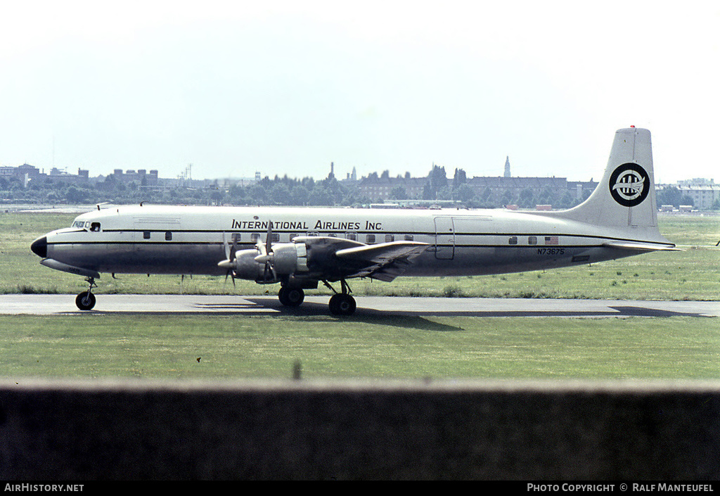 Aircraft Photo of N73675 | Douglas DC-7C(F) | International Airlines Inc. - IAI | AirHistory.net #441442