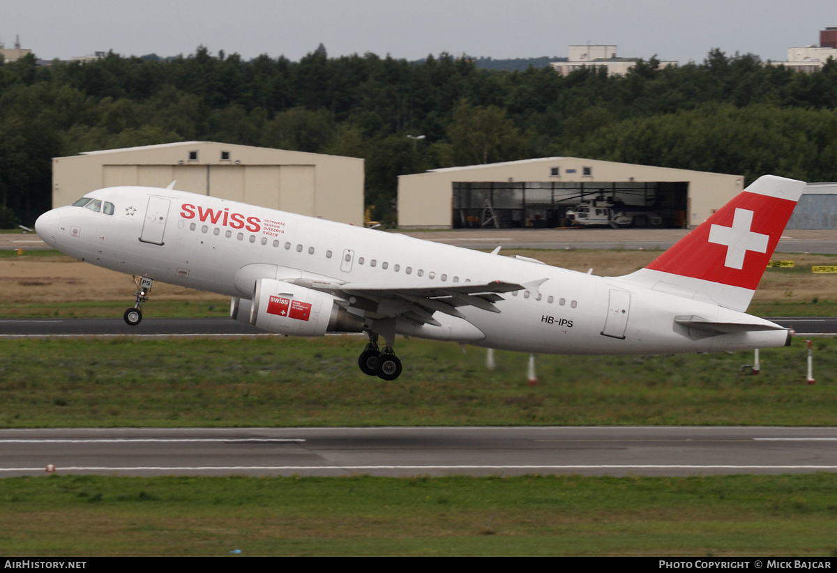 Aircraft Photo of HB-IPS | Airbus A319-112 | Swiss International Air Lines | AirHistory.net #441445