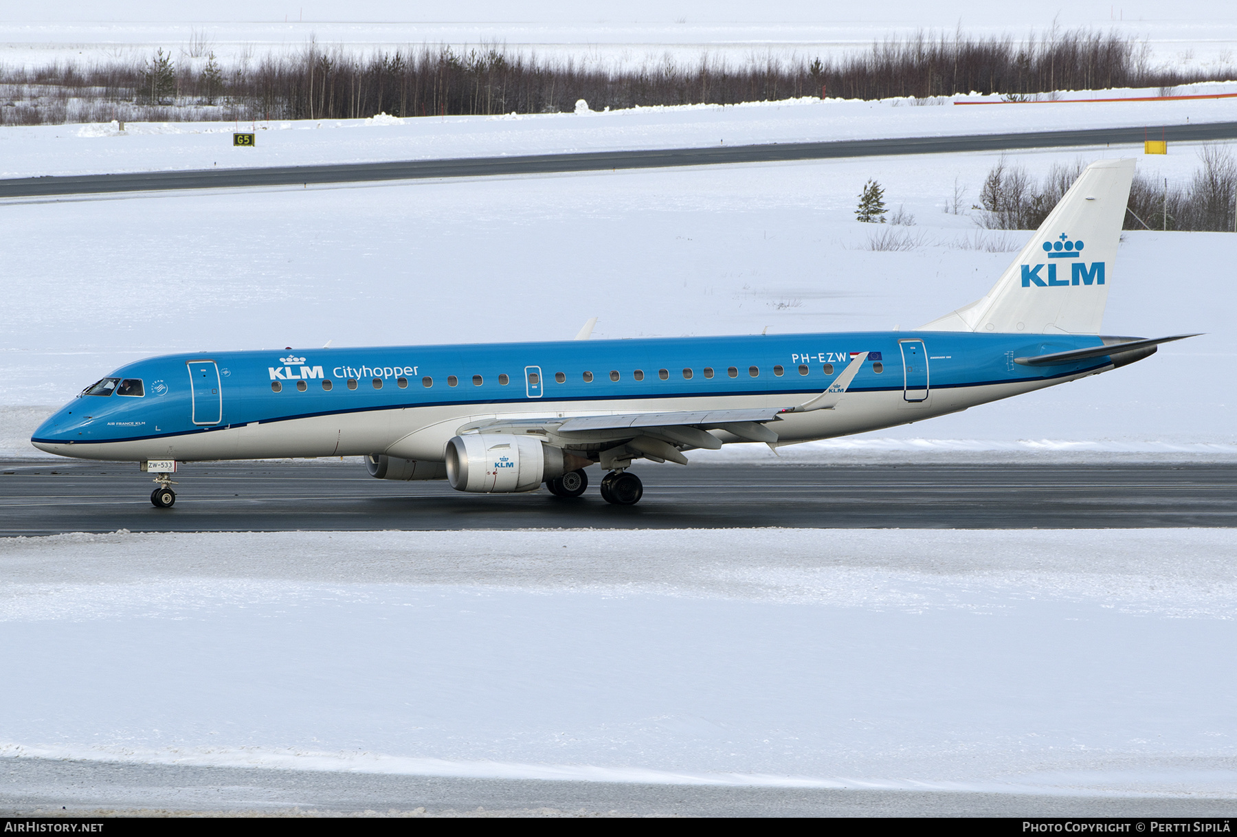 Aircraft Photo of PH-EZW | Embraer 190STD (ERJ-190-100STD) | KLM Cityhopper | AirHistory.net #441462