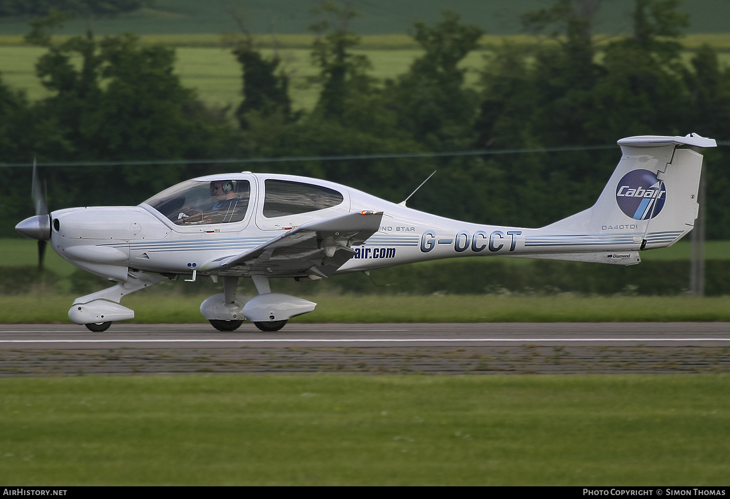 Aircraft Photo of G-OCCT | Diamond DA40D Diamond Star TDI | Cabair | AirHistory.net #441579