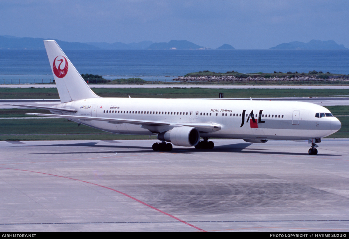 Aircraft Photo of JA8234 | Boeing 767-346 | Japan Airlines - JAL | AirHistory.net #441643