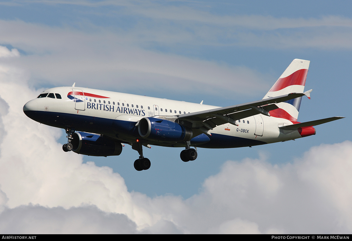 Aircraft Photo of G-DBCK | Airbus A319-131 | British Airways | AirHistory.net #441689