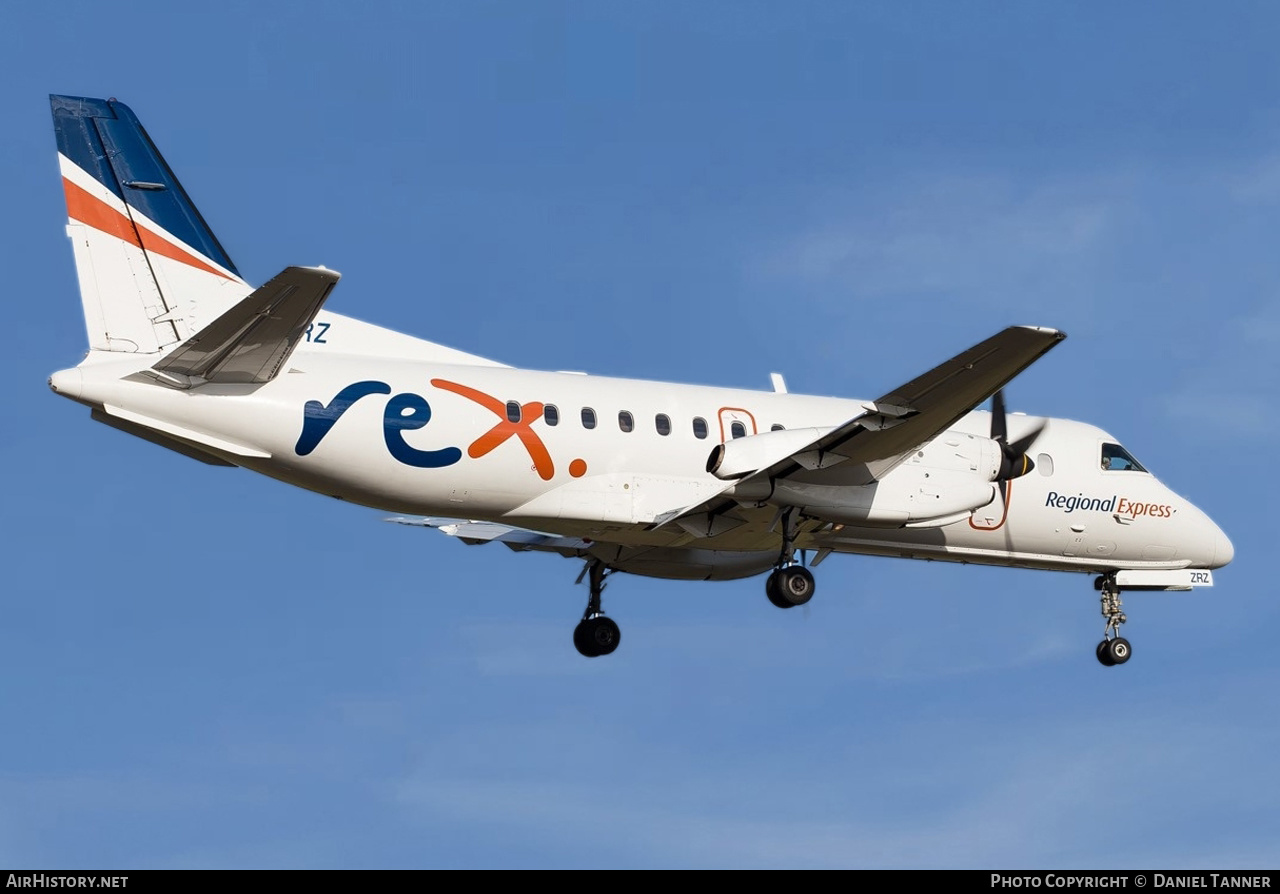 Aircraft Photo of VH-ZRZ | Saab 340B | REX - Regional Express | AirHistory.net #441717