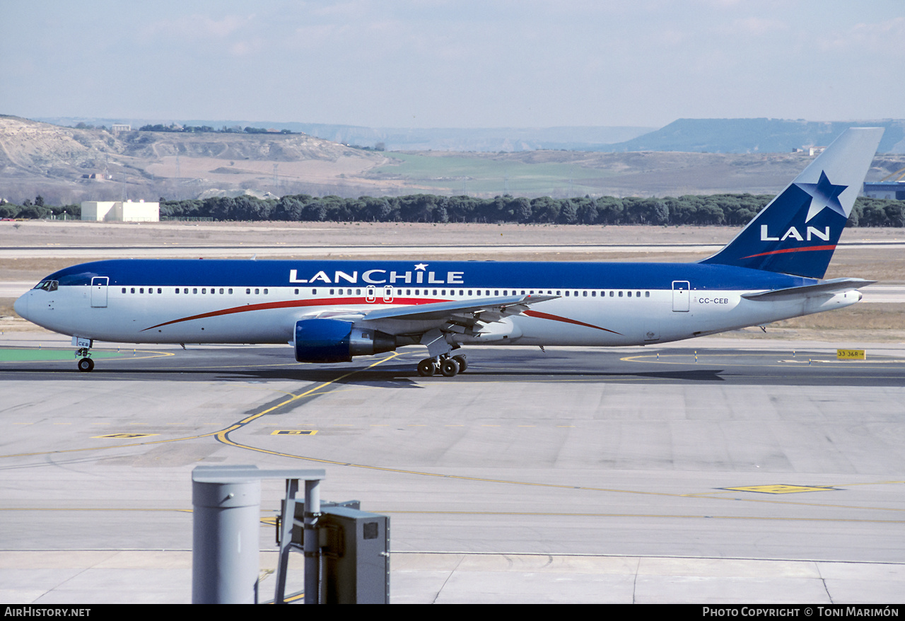 Aircraft Photo of CC-CEB | Boeing 767-316/ER | LAN Chile - Línea Aérea Nacional | AirHistory.net #441743