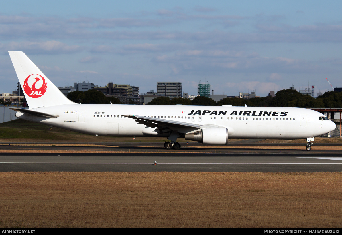 Aircraft Photo of JA612J | Boeing 767-346/ER | Japan Airlines - JAL | AirHistory.net #441748