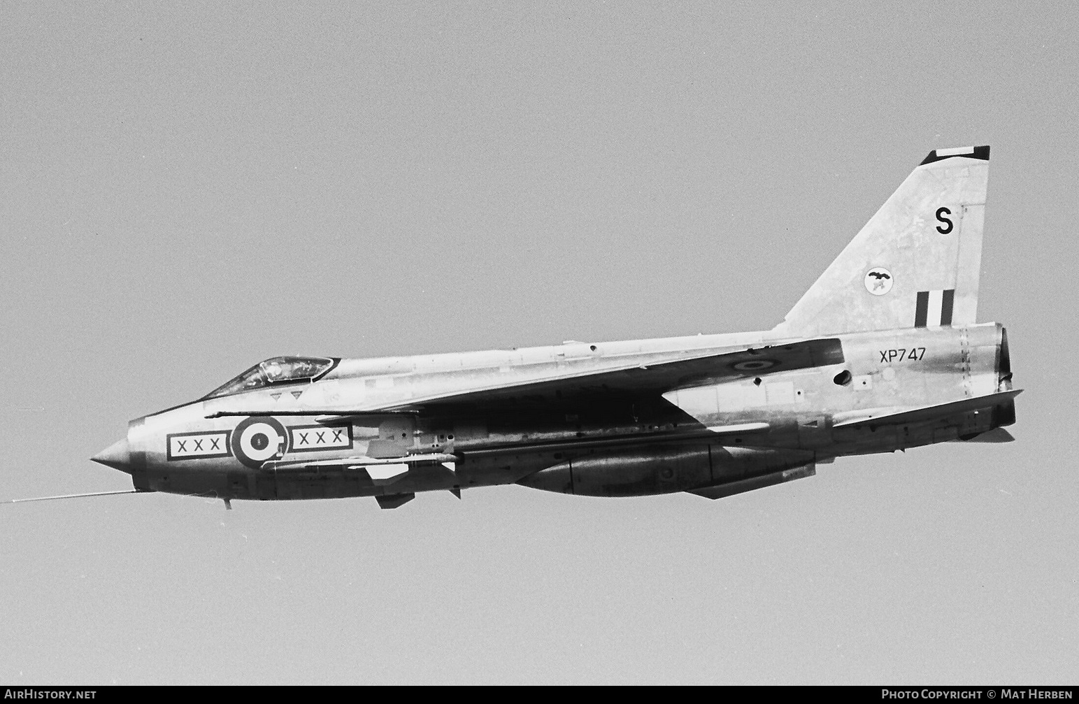 Aircraft Photo of XP747 | English Electric Lightning F3 | UK - Air Force | AirHistory.net #441792