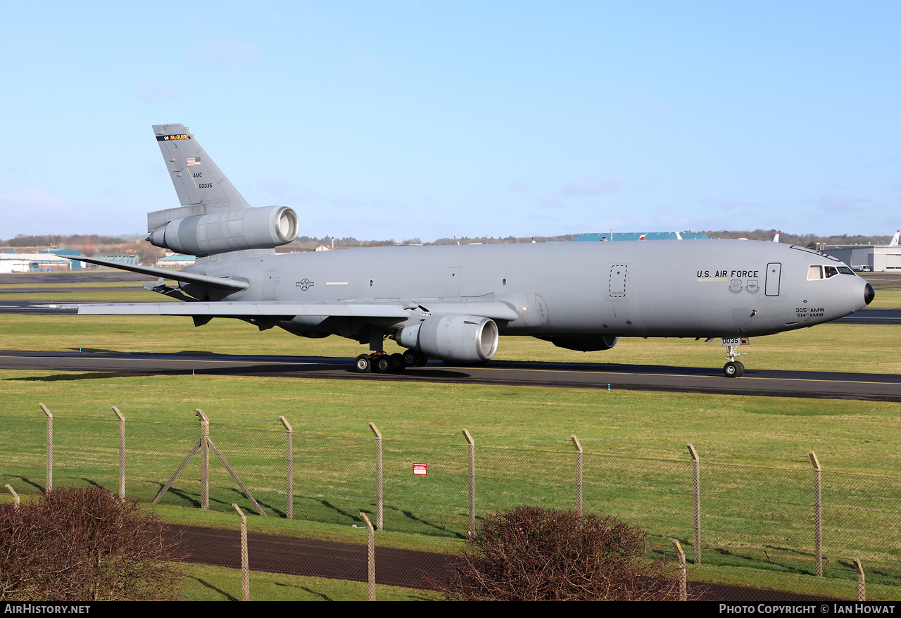 Aircraft Photo of 86-0035 / 60035 | McDonnell Douglas KC-10A Extender (DC-10-30CF) | USA - Air Force | AirHistory.net #441795