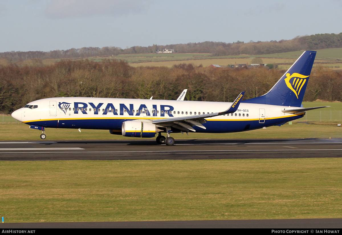 Aircraft Photo of 9H-QCS | Boeing 737-8AS | Ryanair | AirHistory.net #441799