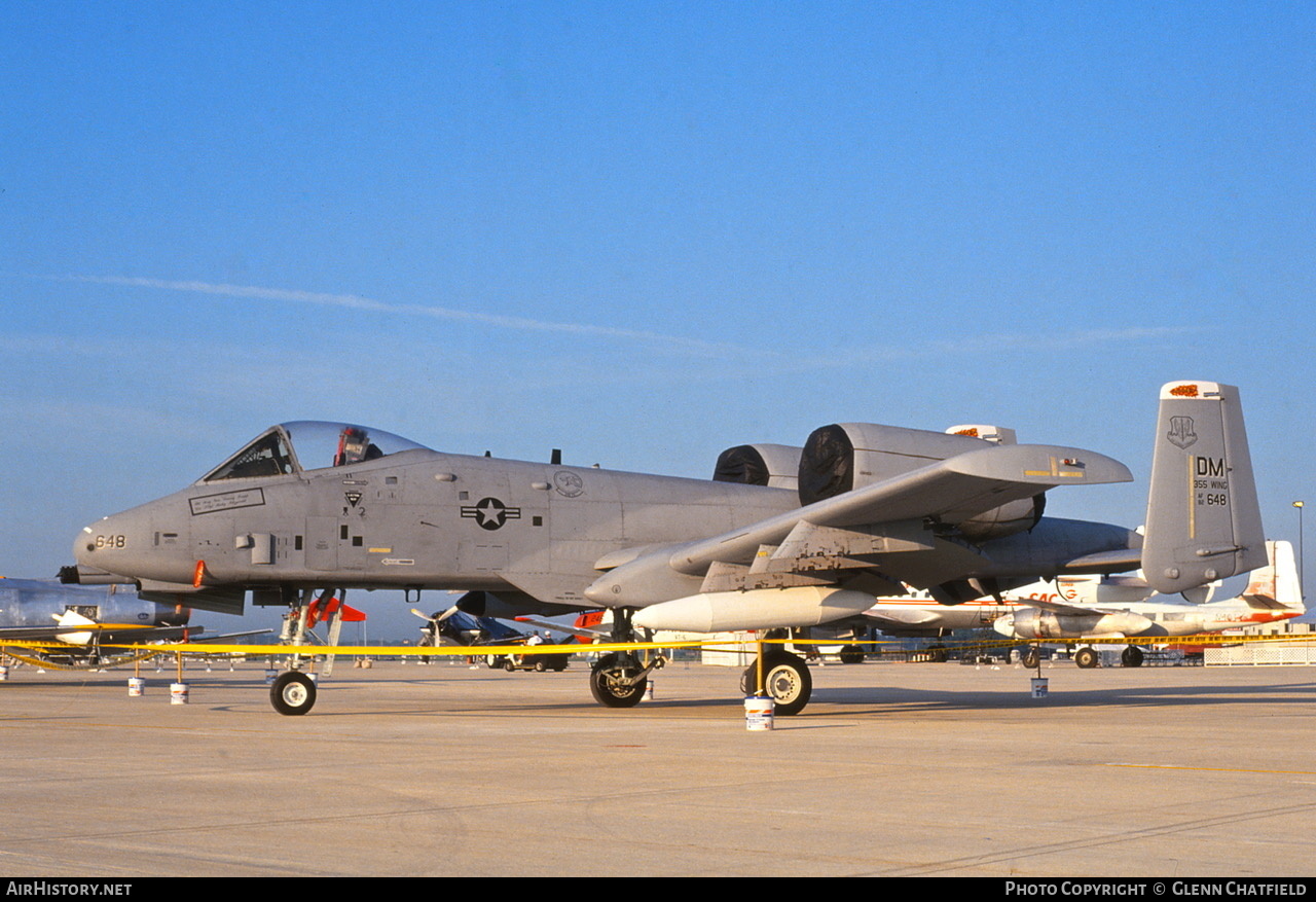 Aircraft Photo of 82-0648 / AF82-648 | Fairchild A-10A Thunderbolt II | USA - Air Force | AirHistory.net #441842