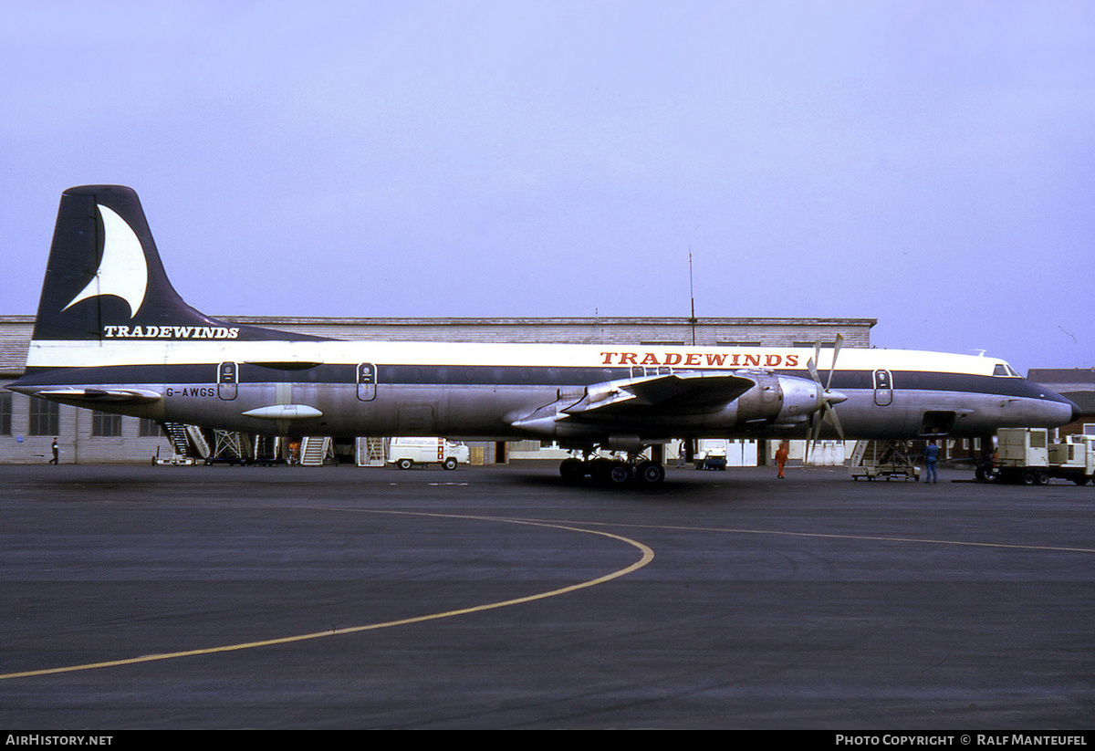 Aircraft Photo of G-AWGS | Canadair CL-44D4-1 | Tradewinds Airways | AirHistory.net #441852