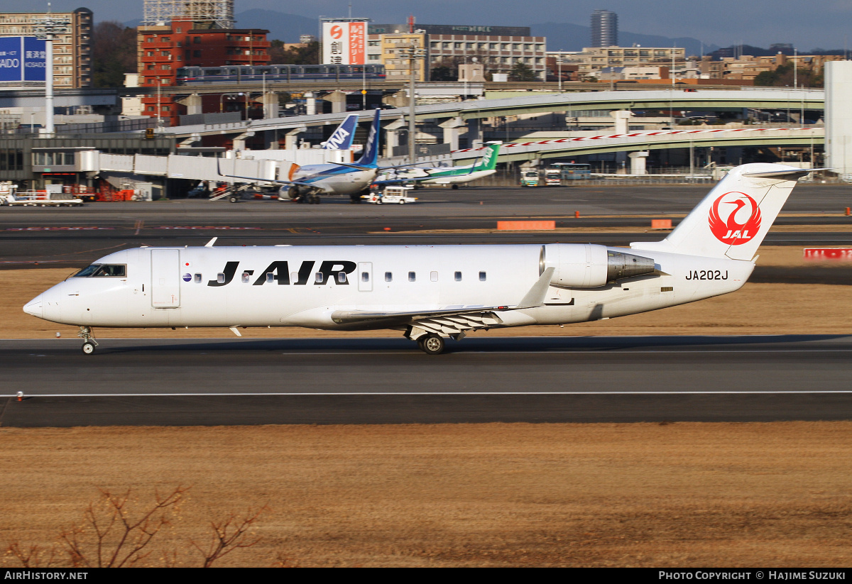 Aircraft Photo of JA202J | Bombardier CRJ-200ER (CL-600-2B19) | J-Air | AirHistory.net #441866