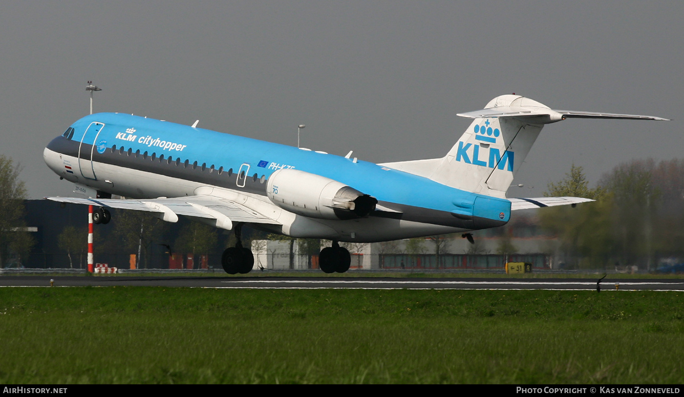 Aircraft Photo of PH-KZF | Fokker 70 (F28-0070) | KLM Cityhopper | AirHistory.net #441907