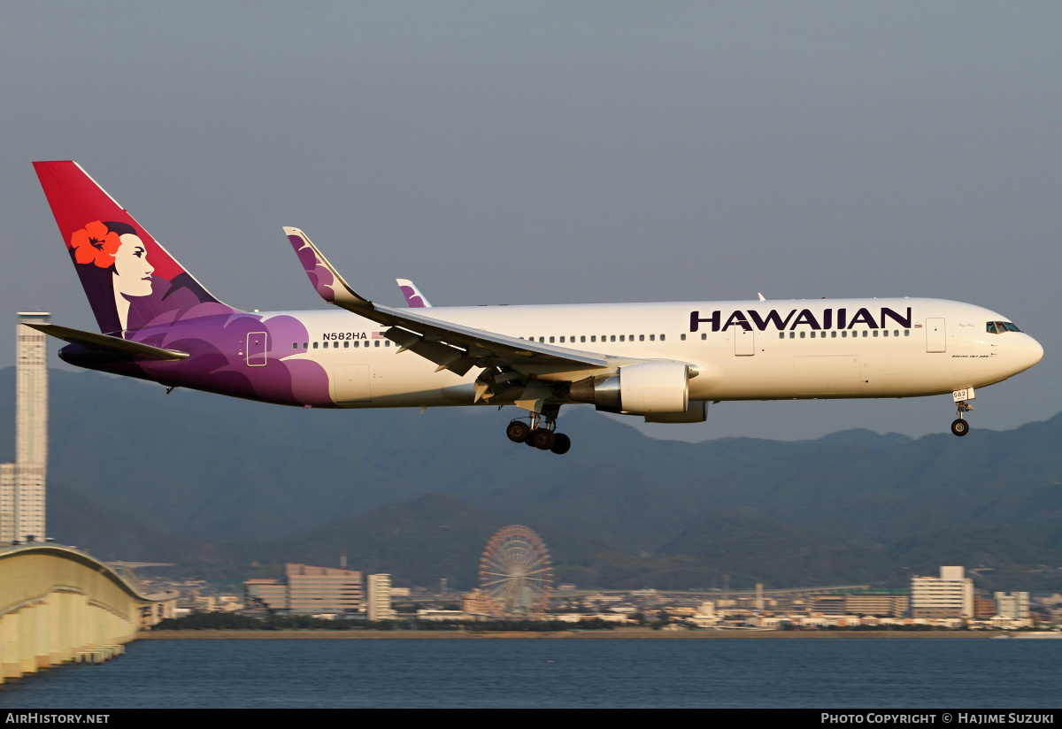 Aircraft Photo of N582HA | Boeing 767-33A/ER | Hawaiian Airlines | AirHistory.net #441932