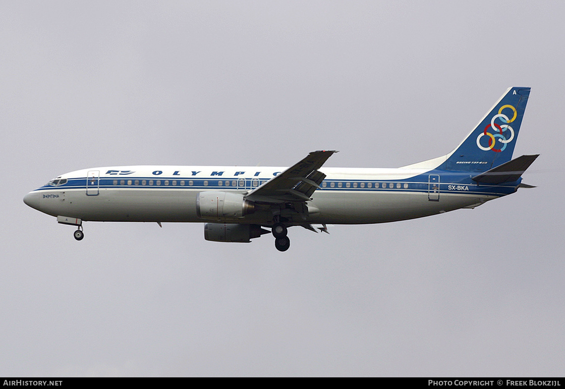 Aircraft Photo of SX-BKA | Boeing 737-484 | Olympic | AirHistory.net #442017