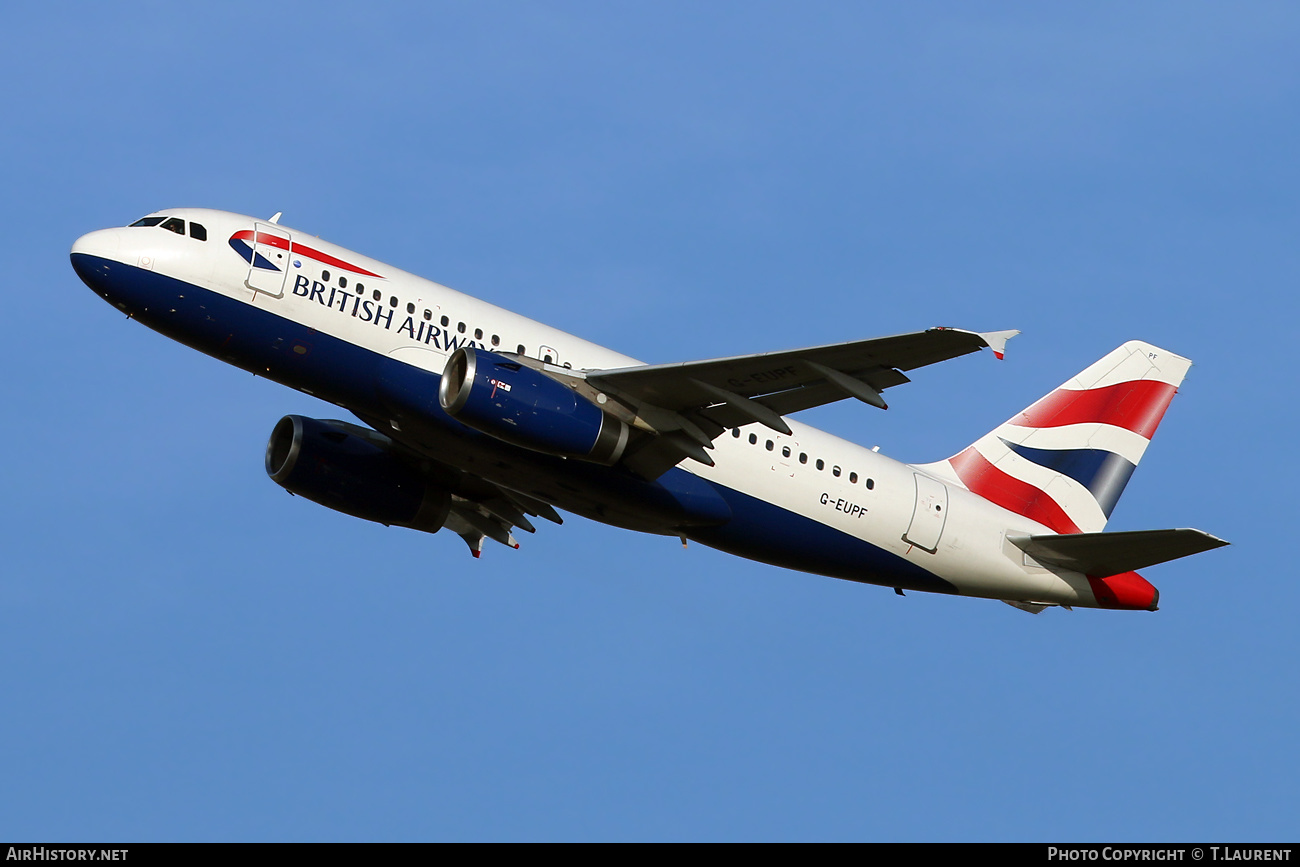 Aircraft Photo of G-EUPF | Airbus A319-131 | British Airways | AirHistory.net #442111