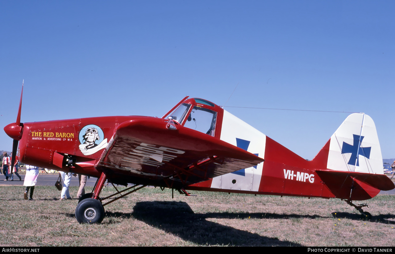Aircraft Photo of VH-MPG | IMCO Callair A-9A | The Red Baron Aviation and Advertising | AirHistory.net #442131