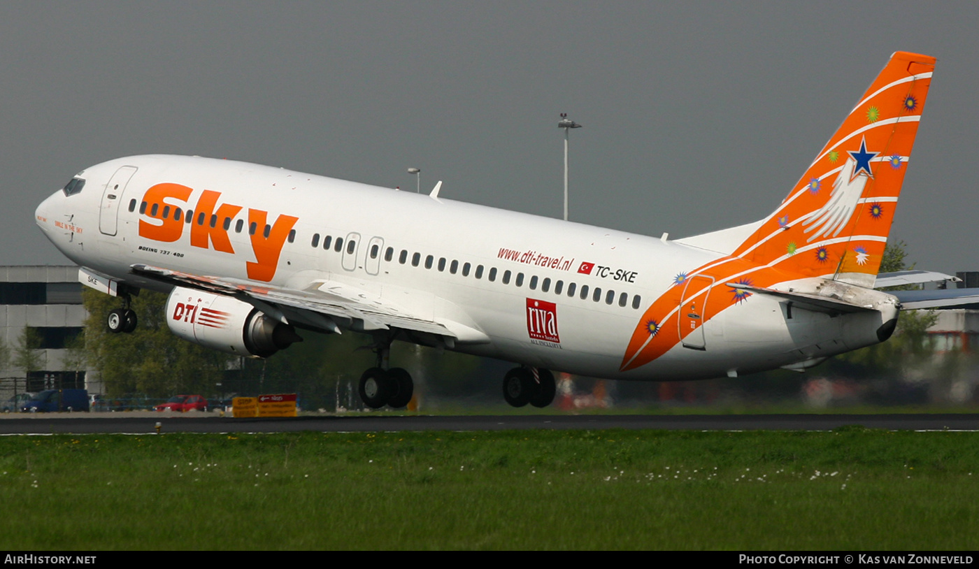 Aircraft Photo of TC-SKE | Boeing 737-4Q8 | Sky Airlines | AirHistory.net #442162