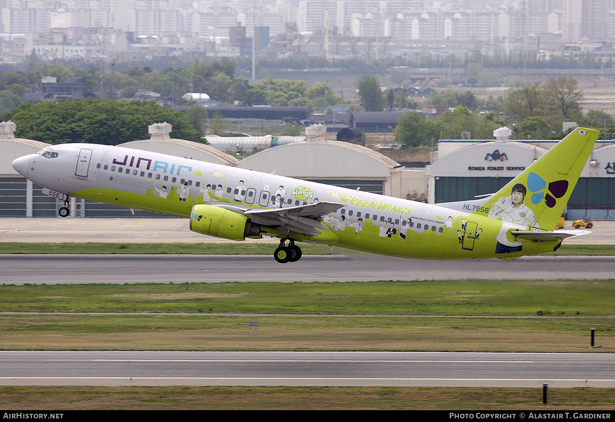 Aircraft Photo of HL7556 | Boeing 737-86N | Jin Air | AirHistory.net #442177