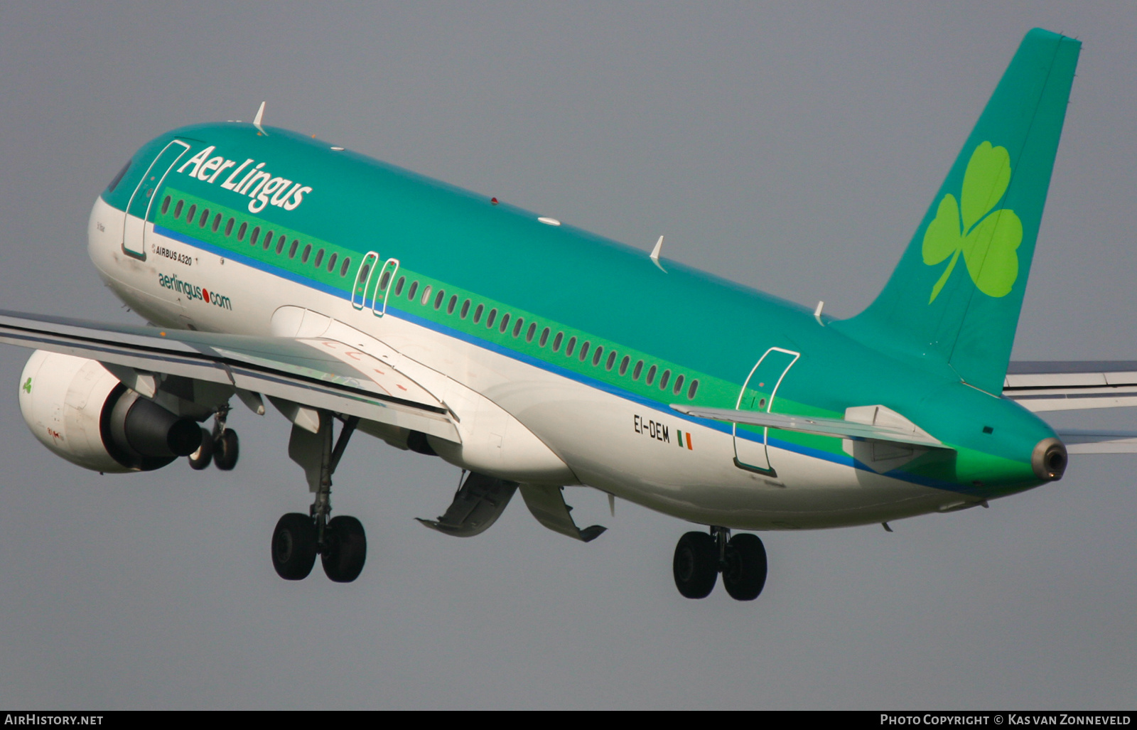 Aircraft Photo of EI-DEM | Airbus A320-214 | Aer Lingus | AirHistory.net #442201