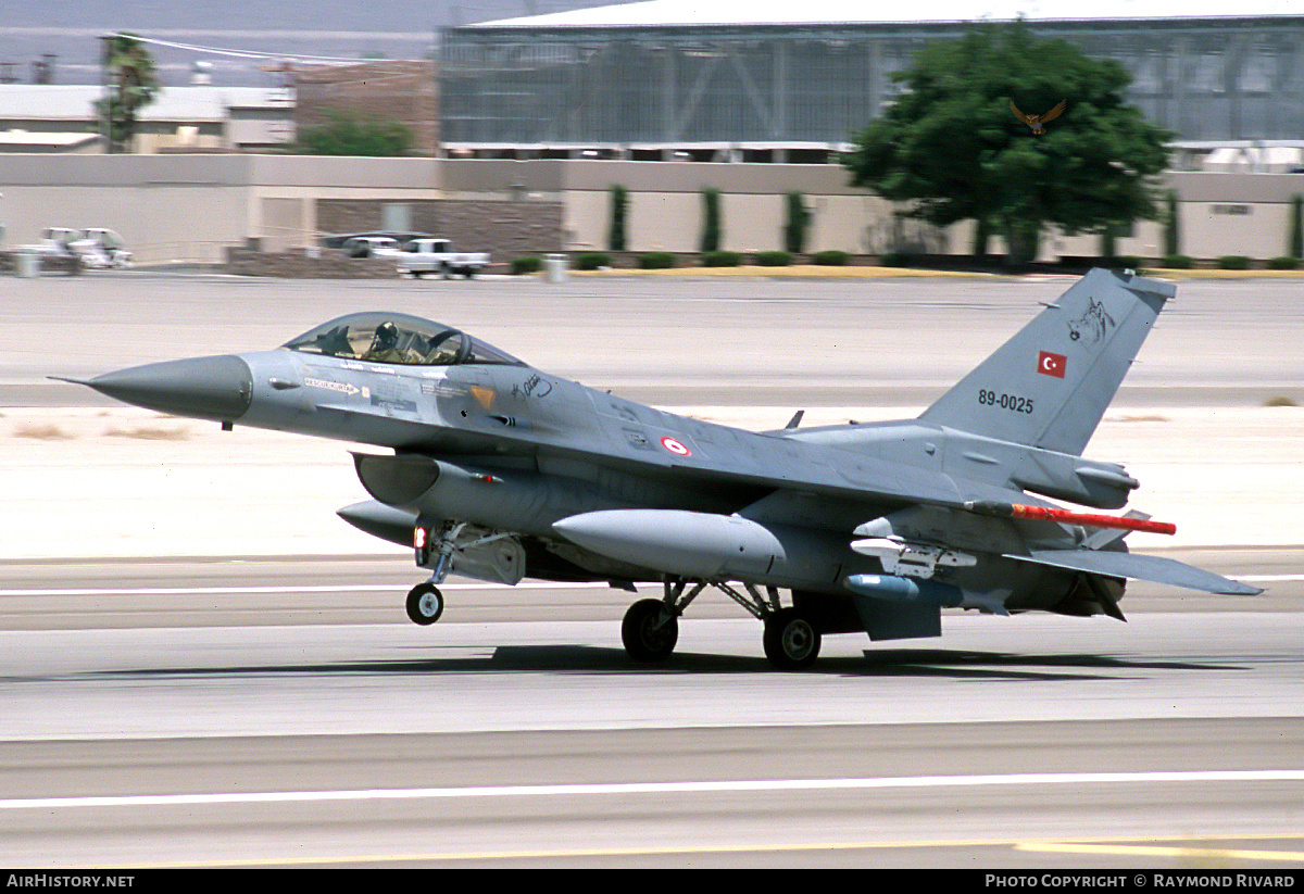 Aircraft Photo of 89-0025 | General Dynamics F-16CG Night Falcon | Turkey - Air Force | AirHistory.net #442247