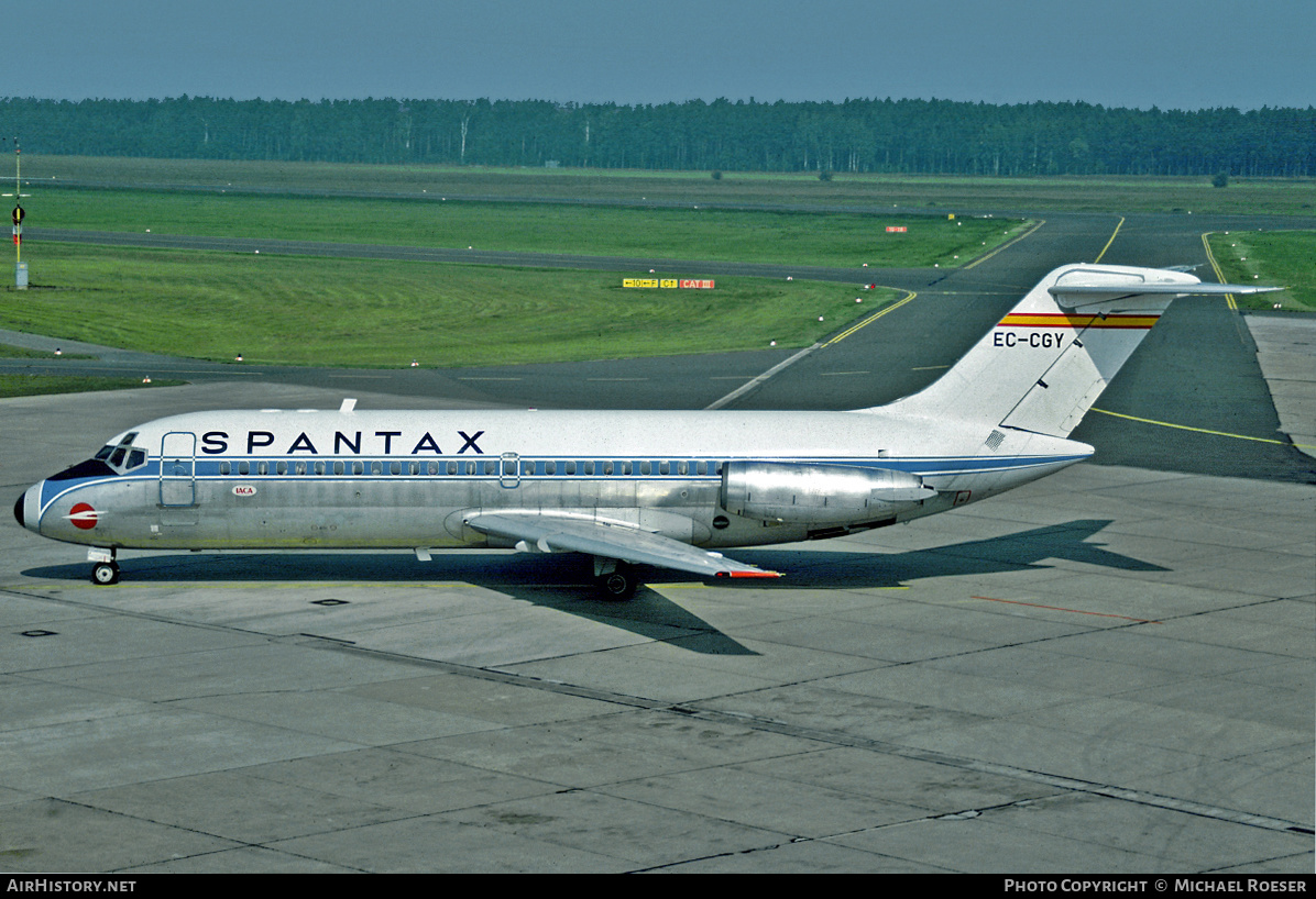 Aircraft Photo of EC-CGY | Douglas DC-9-14 | Spantax | AirHistory.net #442260