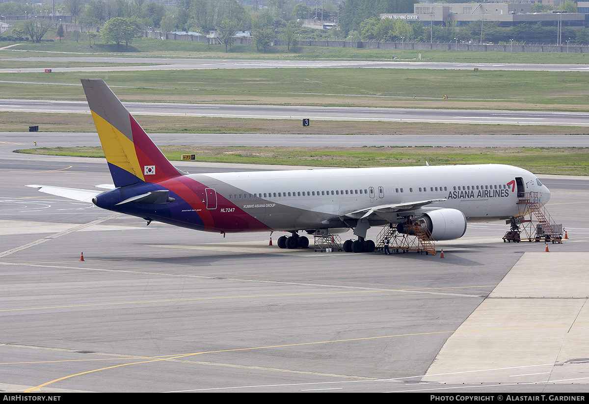 Aircraft Photo of HL7247 | Boeing 767-38E | Asiana Airlines | AirHistory.net #442271