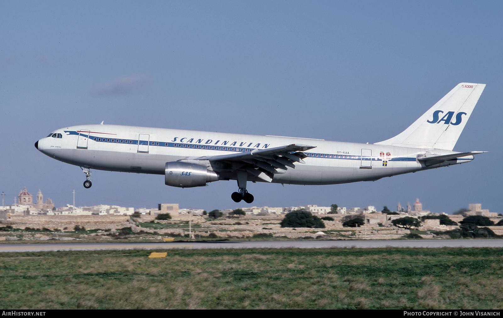 Aircraft Photo of OY-KAA | Airbus A300B2-320 | Scandinavian Airlines - SAS | AirHistory.net #442334