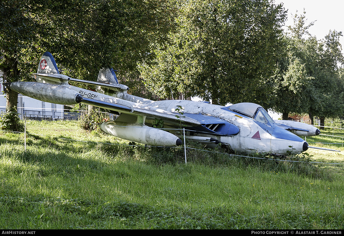 Aircraft Photo of EU-GEN | De Havilland D.H. 112 Venom FB50 | Switzerland - Air Force | AirHistory.net #442372