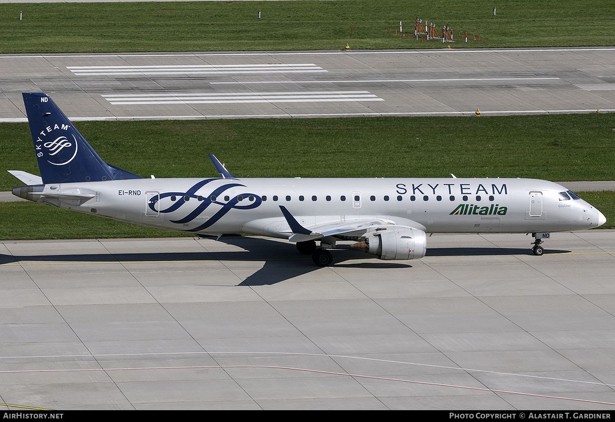Aircraft Photo of EI-RND | Embraer 190STD (ERJ-190-100STD) | Alitalia CityLiner | AirHistory.net #442413