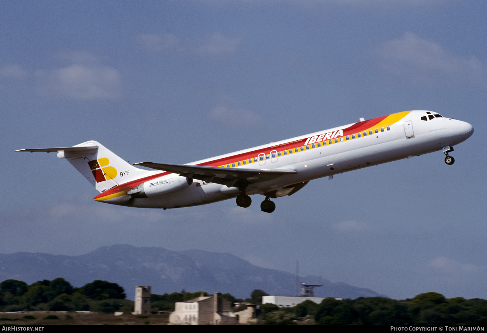 Aircraft Photo of EC-BYF | McDonnell Douglas DC-9-32 | Iberia | AirHistory.net #442443