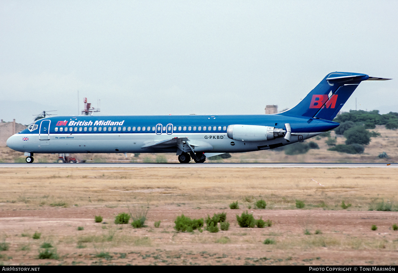 Aircraft Photo of G-PKBD | McDonnell Douglas DC-9-32 | British Midland Airways - BMA | AirHistory.net #442444