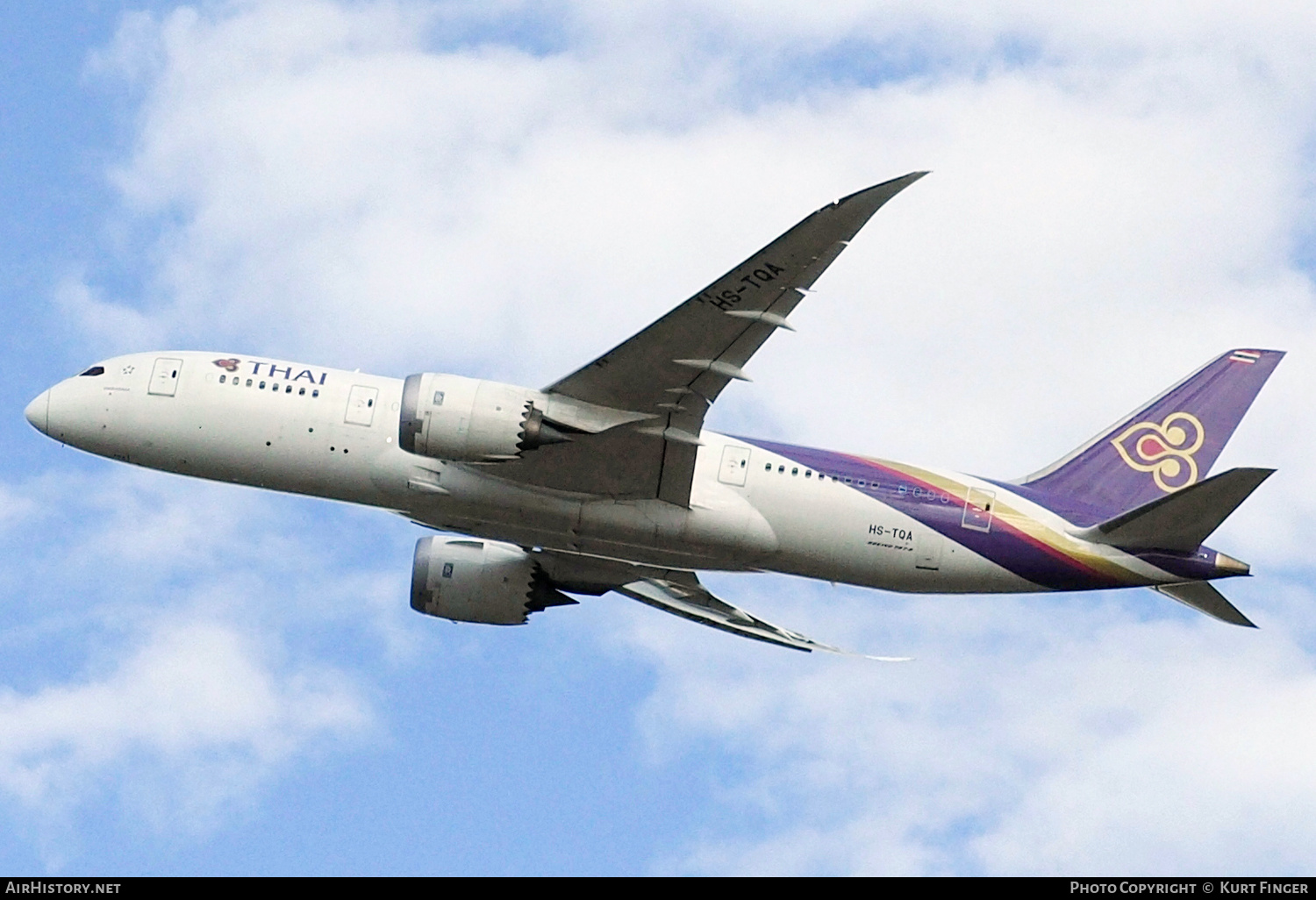 Aircraft Photo of HS-TQA | Boeing 787-8 Dreamliner | Thai Airways International | AirHistory.net #442518
