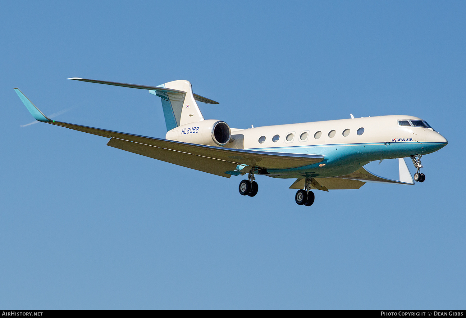 Aircraft Photo of HL8068 | Gulfstream Aerospace G650ER (G-VI) | Korean Air | AirHistory.net #442576