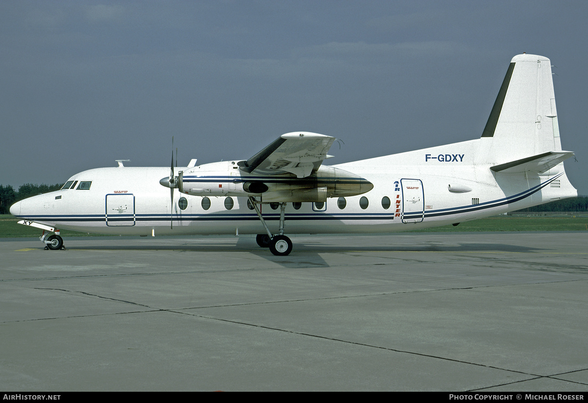 Aircraft Photo of F-GDXY | Fairchild F-27J | Air Inter | AirHistory.net #442673