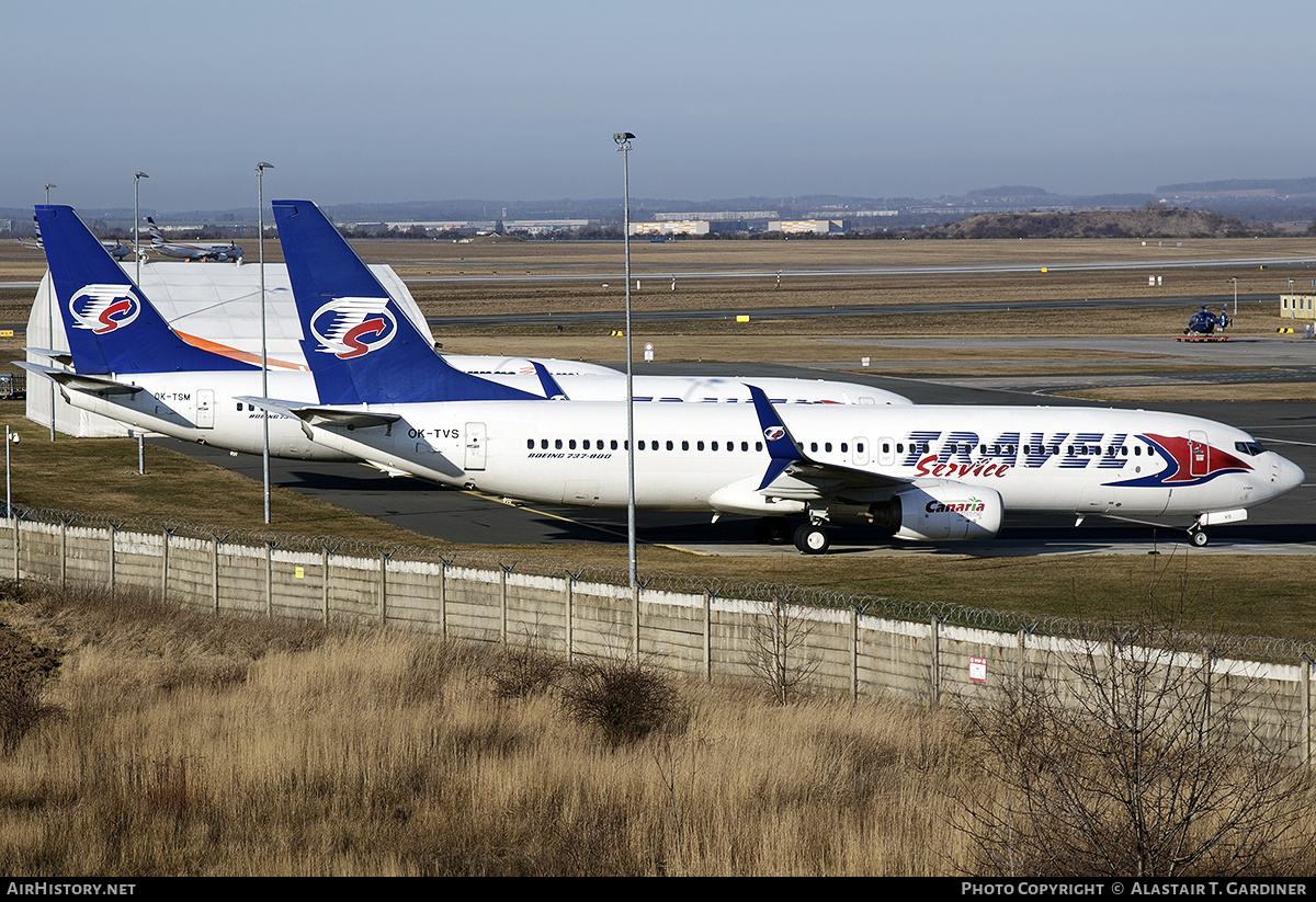 Aircraft Photo of OK-TVS | Boeing 737-86N | Travel Service | AirHistory.net #442761