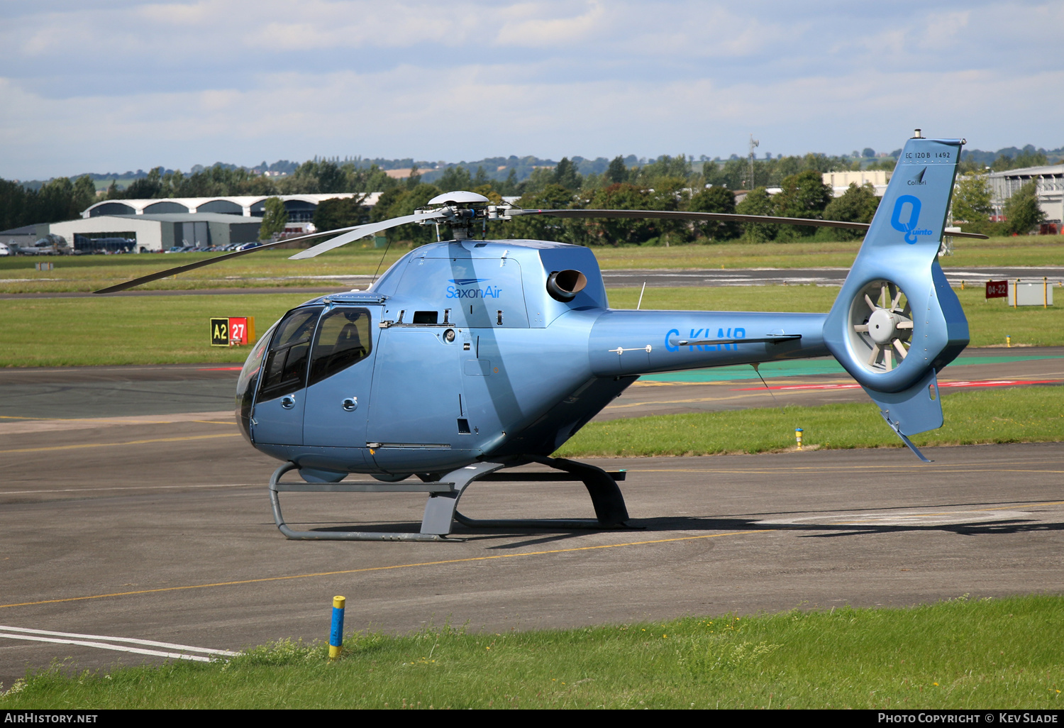 Aircraft Photo of G-KLNP | Eurocopter EC-120B Colibri | Quinto Crane and Plant Hire | SaxonAir | AirHistory.net #442786