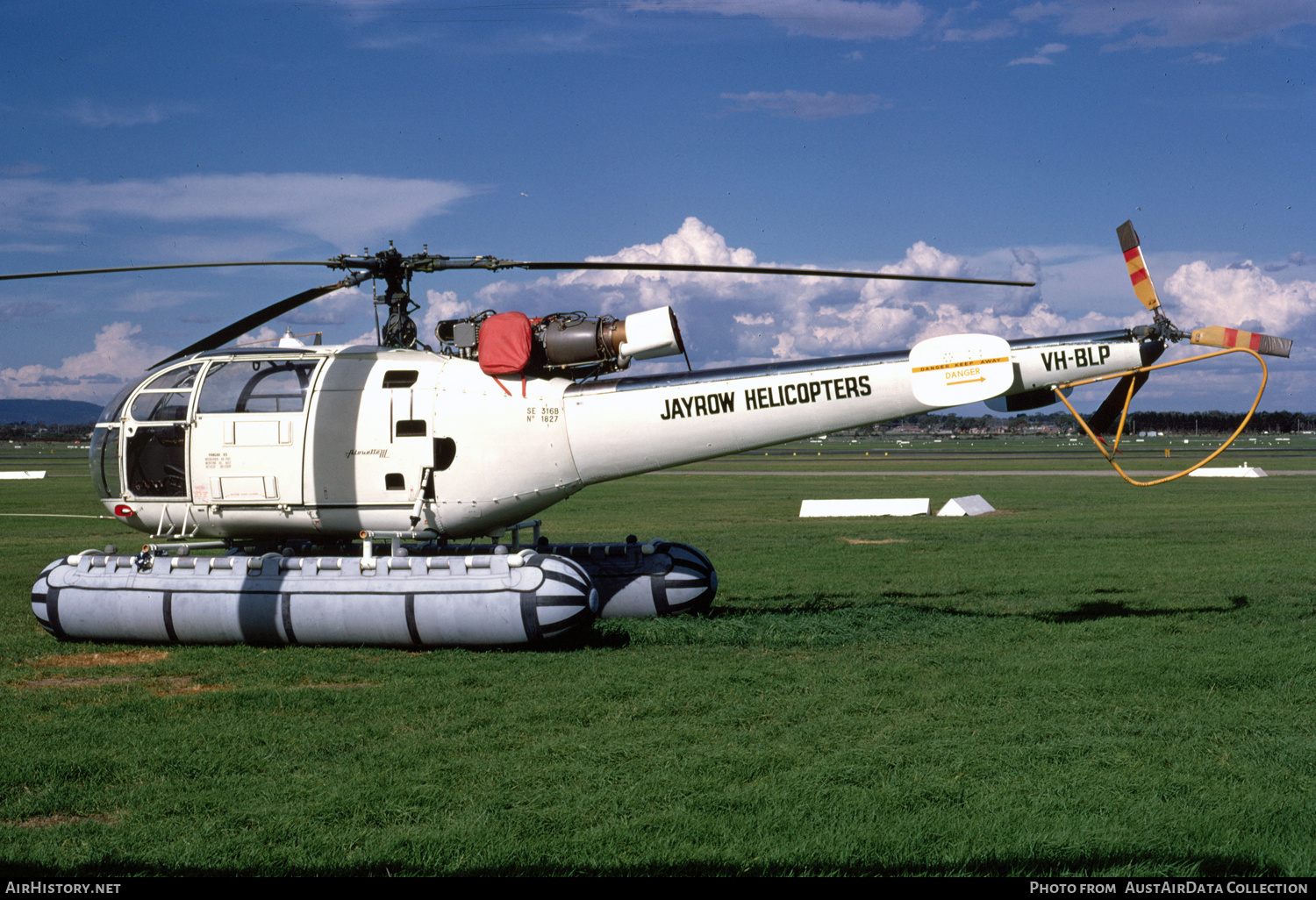 Aircraft Photo of VH-BLP | Aerospatiale SA-316B Alouette III | Jayrow Helicopters | AirHistory.net #442809