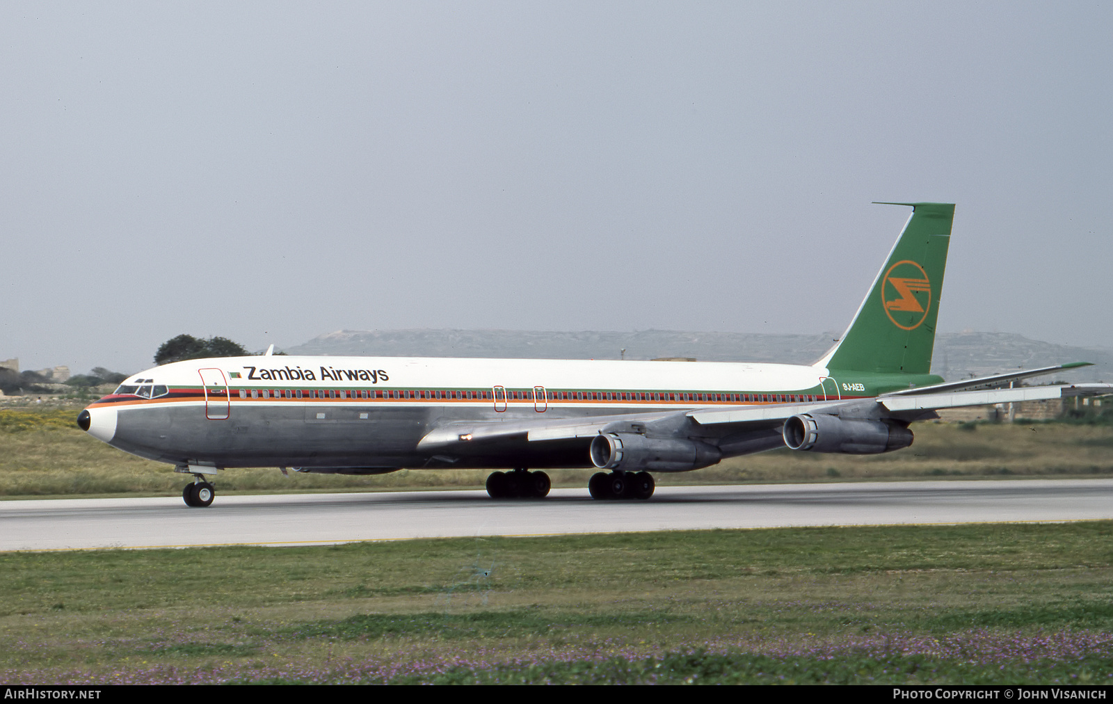 Aircraft Photo of 9J-AEB | Boeing 707-351C | Zambia Airways | AirHistory.net #442820