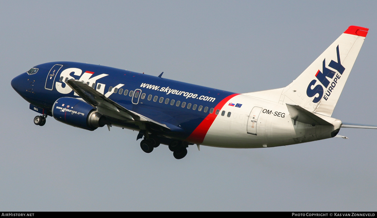 Aircraft Photo of OM-SEG | Boeing 737-5Y0 | SkyEurope Airlines | AirHistory.net #442843
