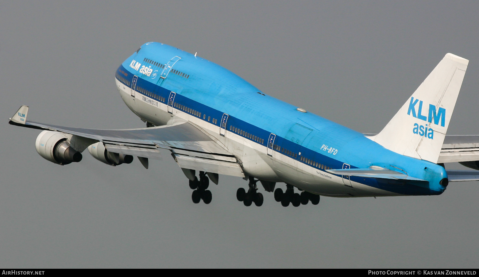 Aircraft Photo of PH-BFD | Boeing 747-406M | KLM Asia | AirHistory.net #442849