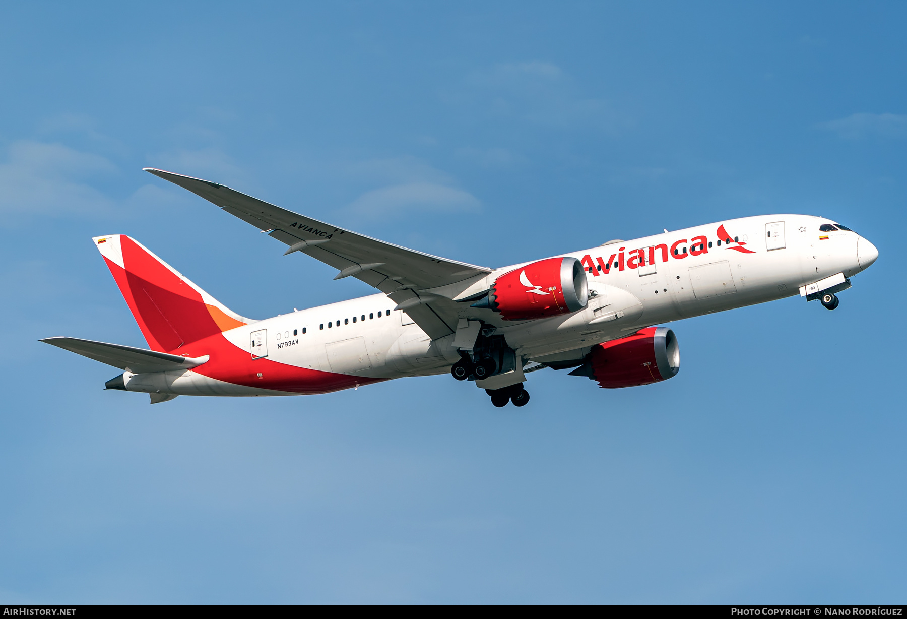 Aircraft Photo of N793AV | Boeing 787-8 Dreamliner | Avianca | AirHistory.net #442892