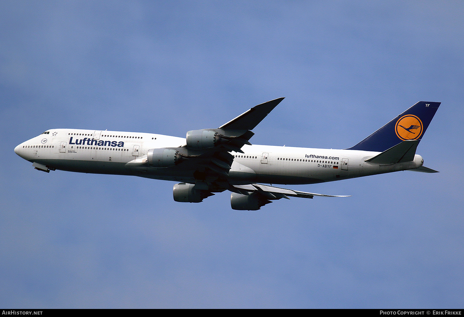 Aircraft Photo of D-ABYF | Boeing 747-830 | Lufthansa | AirHistory.net #442975