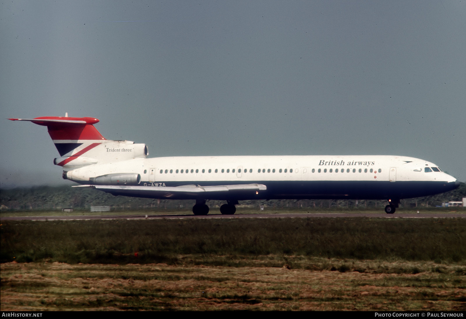 Aircraft Photo of G-AWZA | Hawker Siddeley HS-121 Trident 3B | British Airways | AirHistory.net #443110