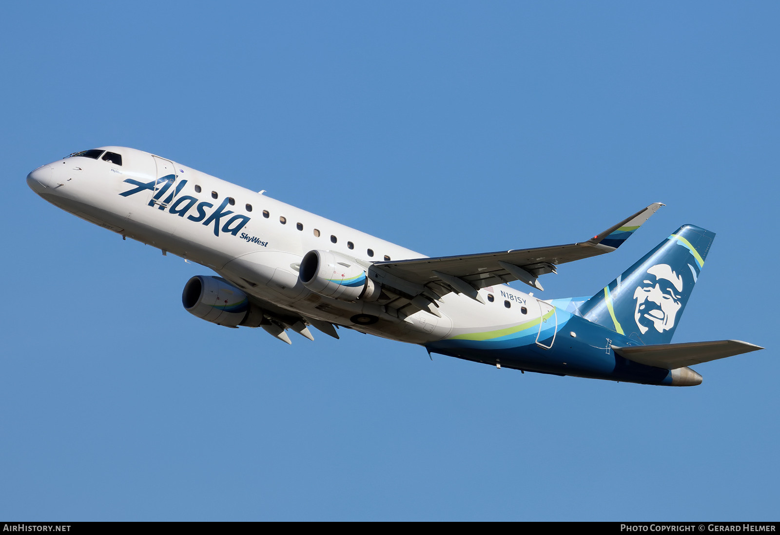 Aircraft Photo of N181SY | Embraer 175LR (ERJ-170-200LR) | Alaska Airlines | AirHistory.net #443145