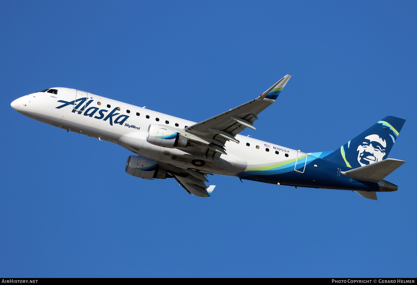 Aircraft Photo of N195SY | Embraer 175LR (ERJ-170-200LR) | Alaska Airlines | AirHistory.net #443206