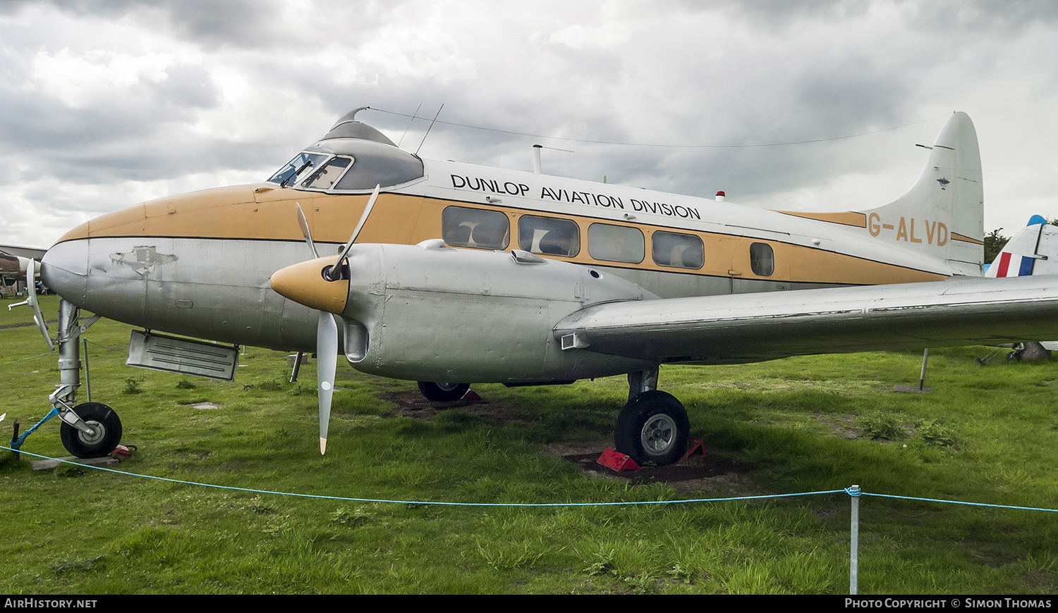 Aircraft Photo of G-ALVD | De Havilland D.H. 104 Dove 2B | Dunlop Aviation Division | AirHistory.net #443210