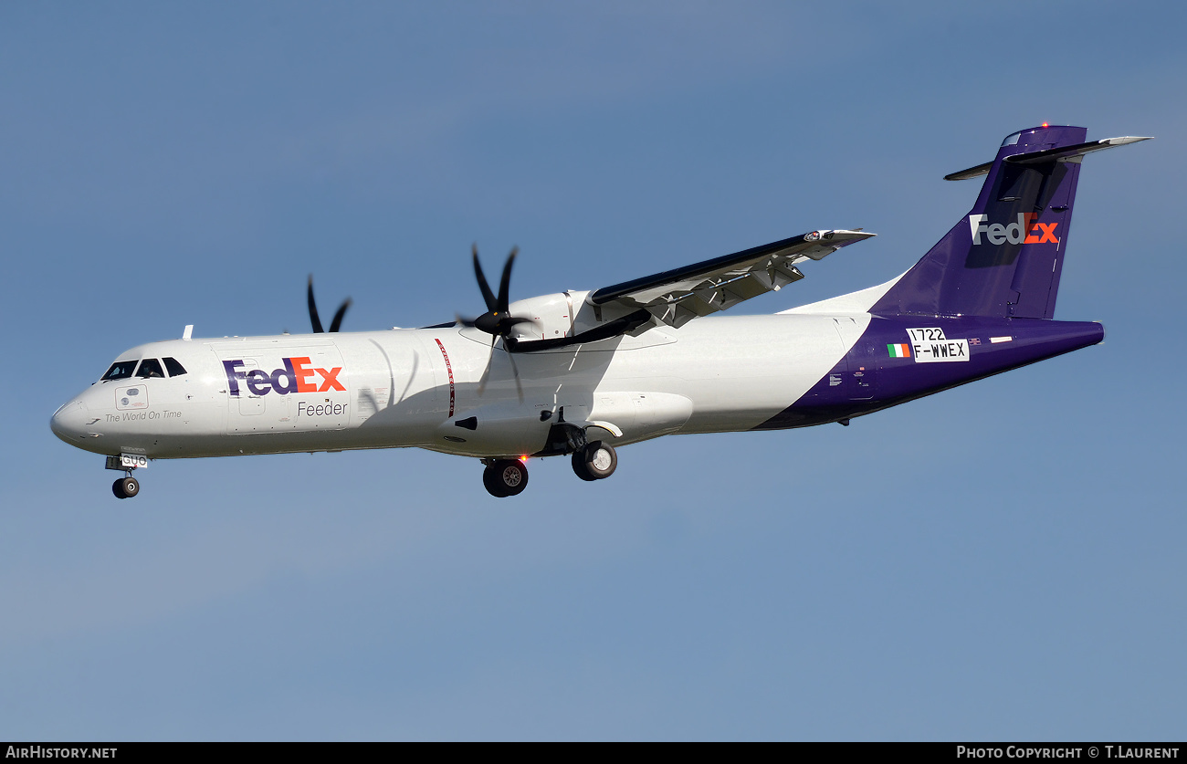 Aircraft Photo of F-WWEX | ATR ATR-72-600F (ATR-72-212A) | FedEx Feeder | AirHistory.net #443234